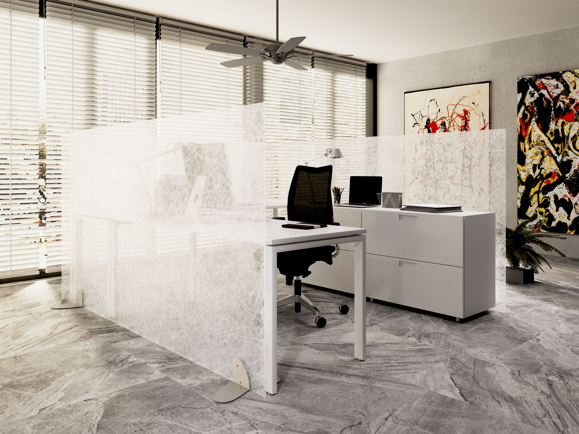 Фото Мобильные стеклянные перегородки UALCOM-ICE